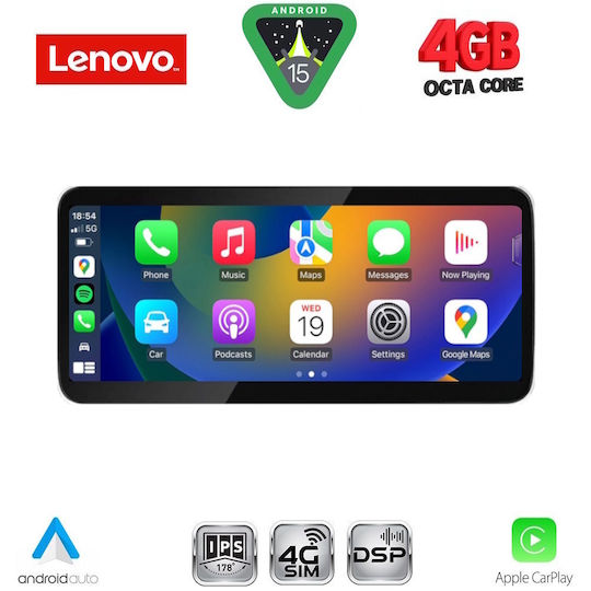 Lenovo Car Audio System for BMW Series 3 / F30 2013-2017 (Bluetooth/USB/WiFi/GPS/Apple-Carplay/Android-Auto) with Touch Screen 10.33"