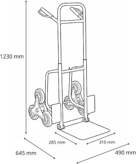Axion Transport Trolley for Weight Load up to 150kg Blue