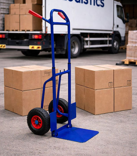 Axion Καρότσι Μεταφοράς για Φορτίο Βάρους έως 150kg σε Μπλε Χρώμα
