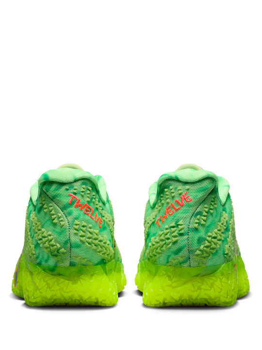 Ja 3 Low Basketball Shoes Light Lemon Twist / Hemp / Bright Crimson / Black