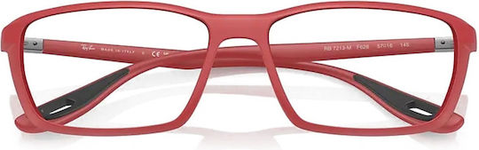 Ray Ban Ferrari Дамски Ацетатен Рамка За Очилa Червена