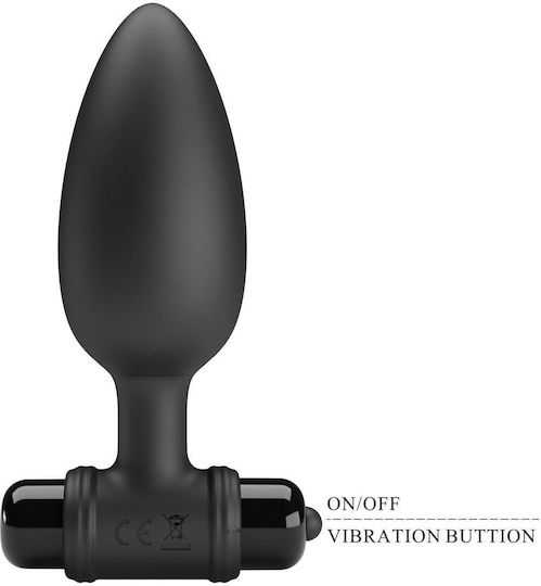 Anal Plug mit Vibration Schwarz