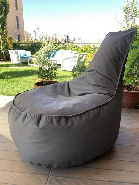Fotolii Puf Pară Impermeabil Culoare Gri 60x30x70cm