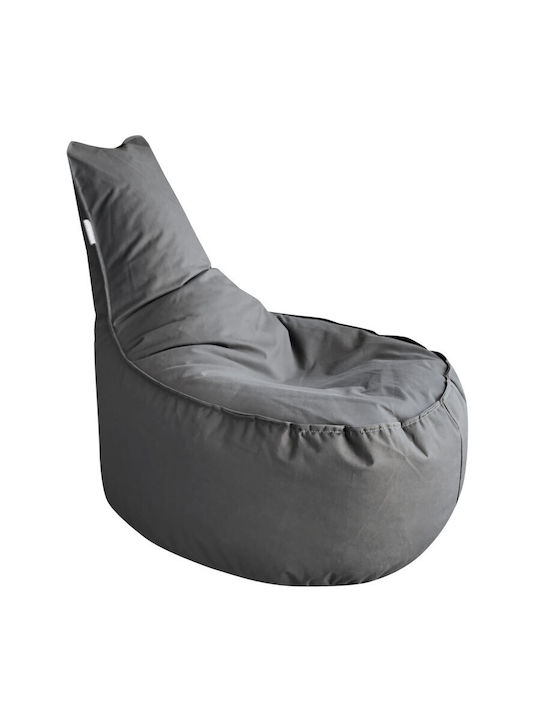 Fotolii Puf Pară Impermeabil Culoare Gri 60x30x70cm