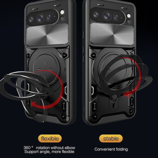 Fall Realme Gt 7 Pro Skyddar Innovation Camshield Magnetischer Ring Set Aufkleber Schwarz