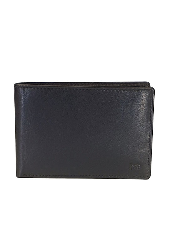 Leather Men's Wallet Classic with RFID Black