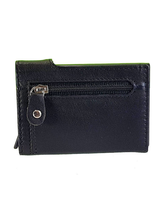 Leather Men's Wallet Travel with RFID Black