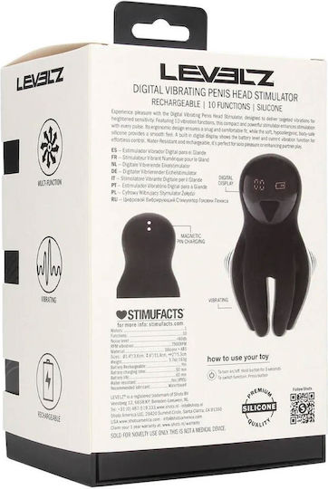 Shots Stimulator Анална тапа с вибрация Черна