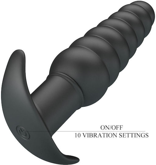 Pretty Love Anal Plug with Vibration Black