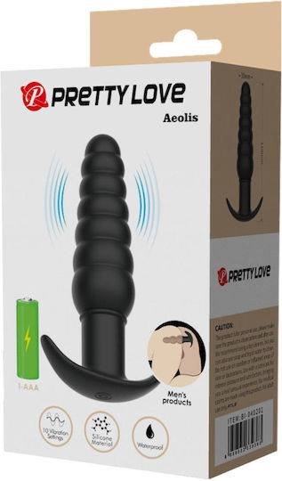 Pretty Love Anal Plug with Vibration Black