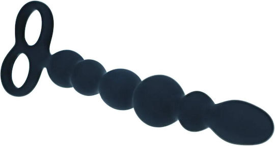 Shots Beaded Anal Beads Black
