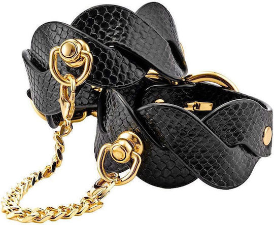 Guilty Pleasure Braided Ankle Handschellen in Gold Farbe