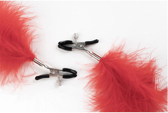 Fantasy Lingerie Pană pentru Gâdilat în Culoare Argintiu