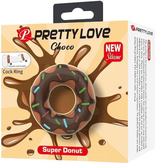 Pretty Love Choco Super Donut Silicone Cock Ring