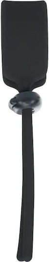 Breites Verstellbares Silikon-Lasso Penisring 5mm Schwarz