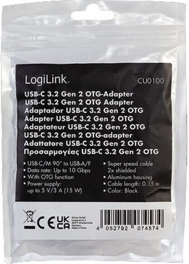 LogiLink ICOC UOTG-32C9MAF Converter USB-C male to USB-A female 1pcs