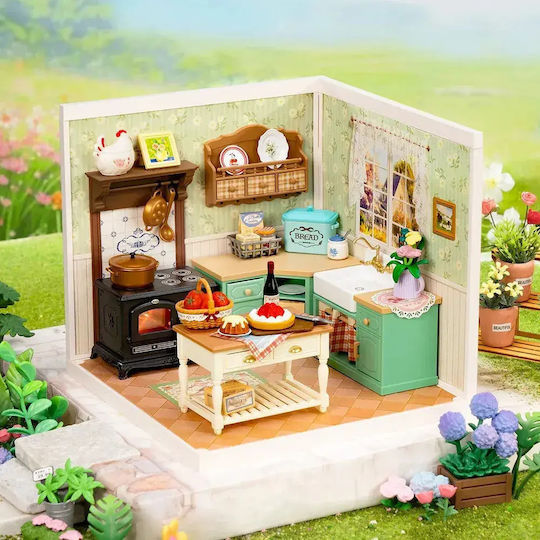 Robotime Παιχνίδι Κατασκευών Ξύλινo Farmhouse Kitchen with LED για Παιδιά 14+ Ετών