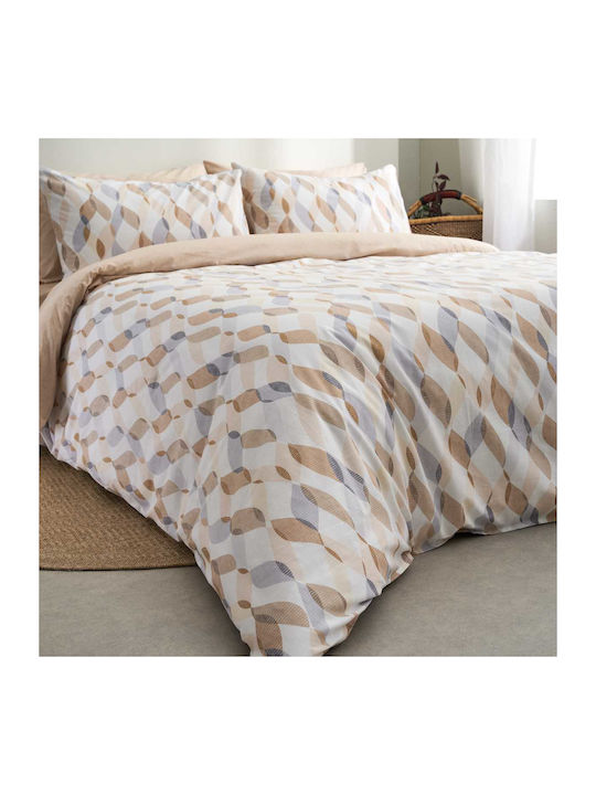 Vesta Home Σετ Παπλωματοθήκη Βαμβακερή 170x240cm Μονή με Μαξιλαροθήκη Prato 1 1