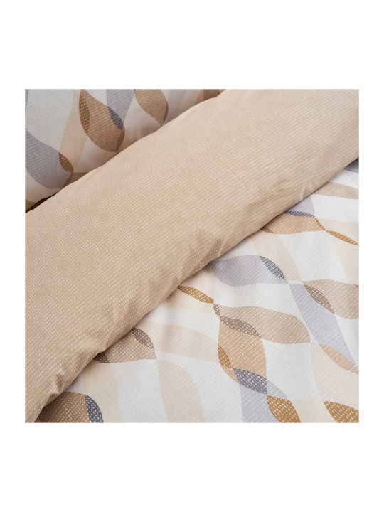 Vesta Home Σετ Παπλωματοθήκη Βαμβακερή 170x240cm Μονή με Μαξιλαροθήκη Prato 1 1