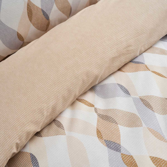 Vesta Home Cotton Duvet Cover Set 170x240cm Single with Pillowcase Prato
