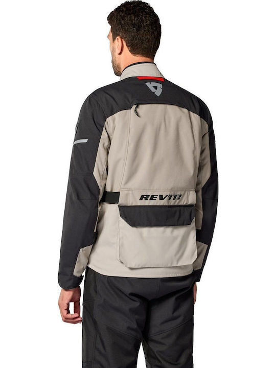 Rev'IT Outback 5 H2O Men's Motorcycle Jacket 4 Seasons Waterproof Sand/Black