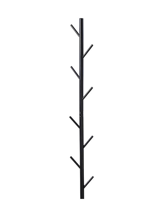 Klikareto Metallic Coat Rack Black 30x30x170cm