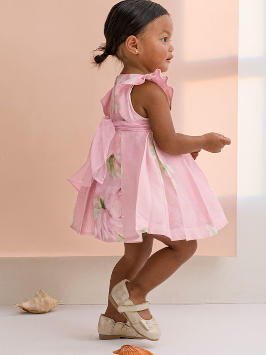 Children's Dress Linen Pink
