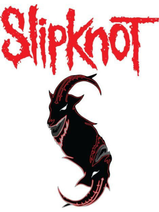 Oversized T-Shirt mit Slipknot Logo Kunstdesign1 Rock Avenue Schwarz