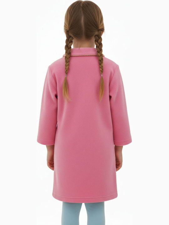 Tres Chic Kinder Bademantel Winterlich Fleece Pink