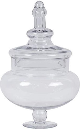 Φοντανιέρα Sticlă cu Capac 23x23x35.6cm Transparentă Φοντανιέρα Sticlă cu Capac 23x23x35.6cm Transparentă