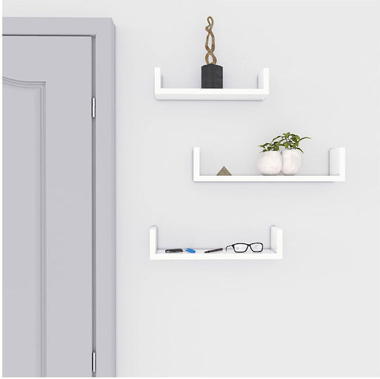 Стенни Рафтове High Gloss (3 Брой) 40x9x10см