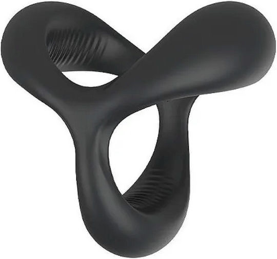 Smd Tamer Adjustable Silicone Penis Pleasure Ring Ρυθμιζόμενο Δαχτυλίδι Πέους Σιλικόνη Black