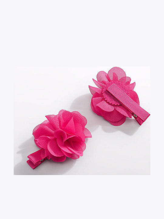 Abel & Lula Set of Kids Hair Clips with Bobby Pin Flower 2pcs