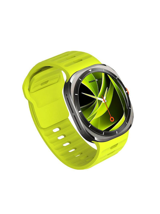 Mobile Origin Easy Strap Silicone Galaxy Watch Ultra 47mm Fluorescence Yellow Mo-sgwu-fylw
