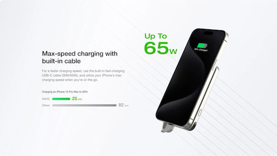 EcoFlow Rapid MagSafe Power Bank 10000mAh 30W με Θύρα USB-C Μαύρο