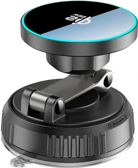 Tech-Protect MM25W-V8 Car Mobile Mount with Magnet and Wireless Charging MagSafe Black