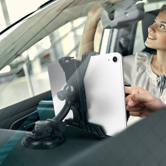 Suport auto pentru tablete de 7" până la 11" + ventuze pentru parbriz