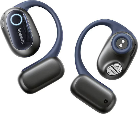 Baseus Bowie MF1 Offenes Ohr Bluetooth Kopfhörer mit Schweißbeständigkeit und Ladekoffer Schwarz