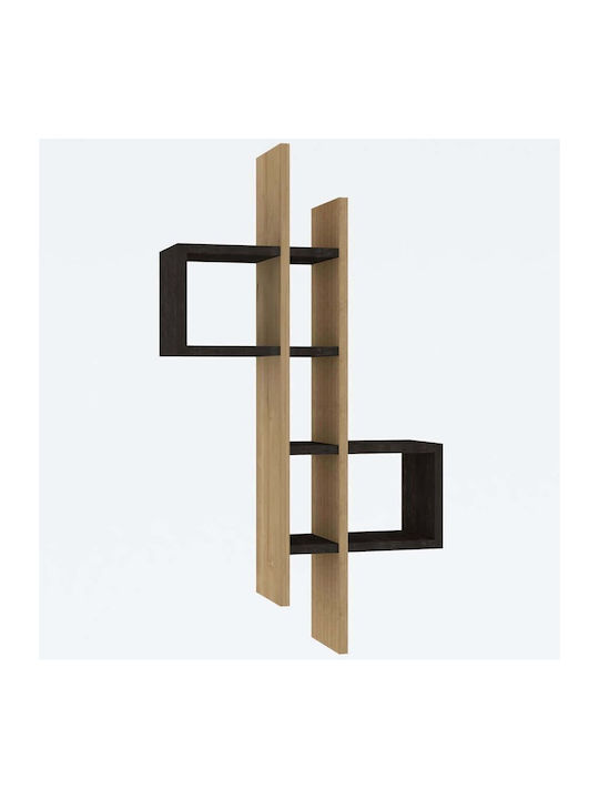 Shelf Wall Emse Oak-anthracite 53.8x19.6x108cm