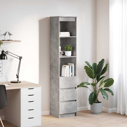 Bibliothek Grau 37.5x35x180cm
