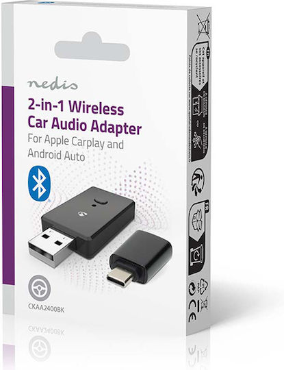 Nedis Ckaa2400bk Auto-Multimedia-Adapter Kabellos Android Auto Apple Carplay