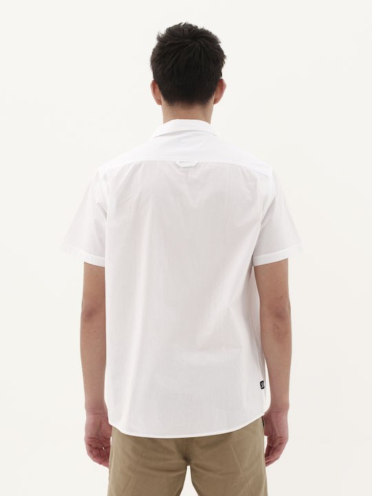 Short-sleeved Cotton Shirt White