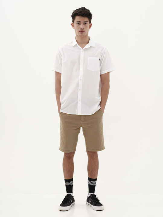 Short-sleeved Cotton Shirt White
