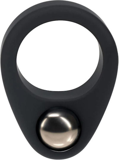 Liquid Silikon Einzellastiges Ball Cockring Schwarz