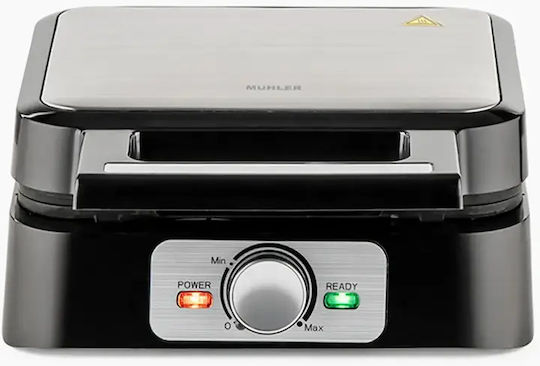 Muhler Βαφλιέρα για Ορθογώνιες Βάφλες 1600W
