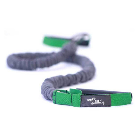 Body Concept Body Premium Gm Bandă de rezistență pentru exerciții Gymtube Mediu cu mânere Gri 1.3m