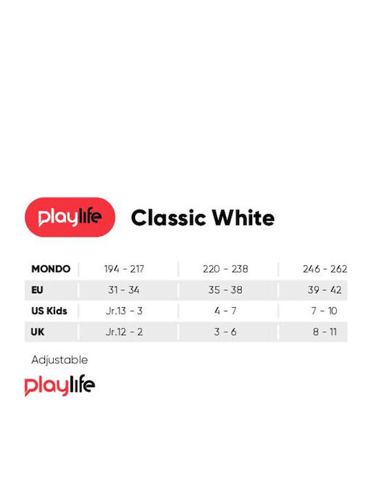Powerslide Classic 19. Quad Αυξομειούμενα Rollers Λευκά Ενηλίκων/Παιδικά