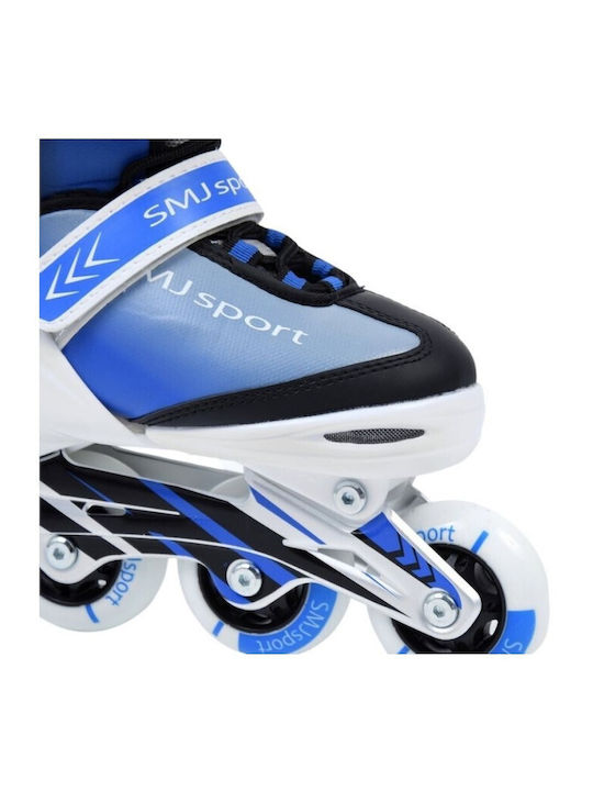 SMJ Sport BS-901MA Inline Αυξομειούμενα Rollers Μπλε/Λευκά Παιδικά