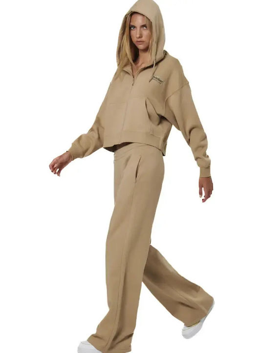 Долнище на анцуг Широк Teak Beige