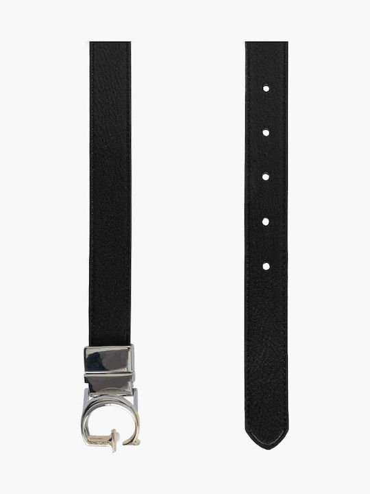 Leather Women's Belt Gray